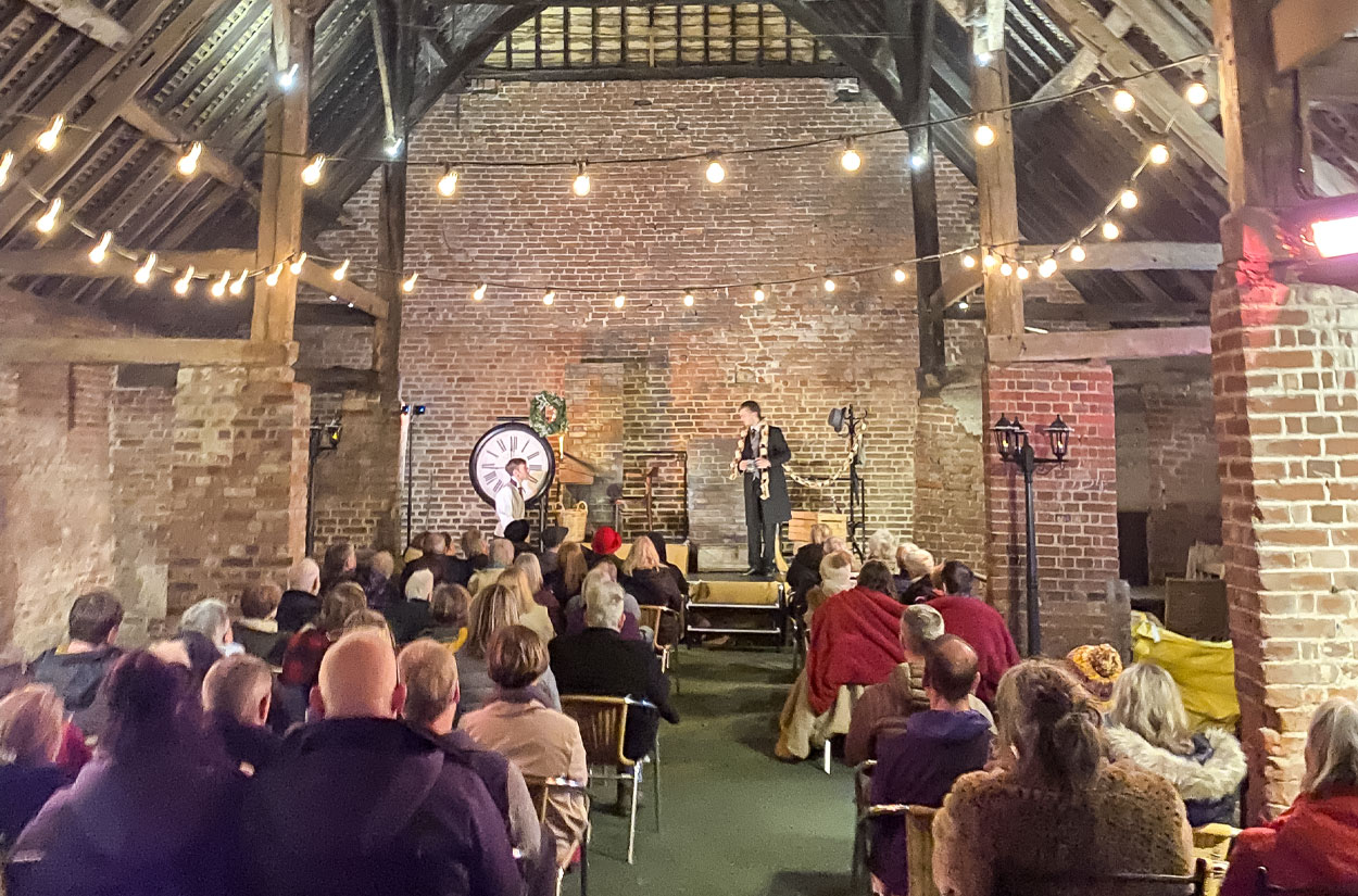 a christmas carol at chartham vineyard