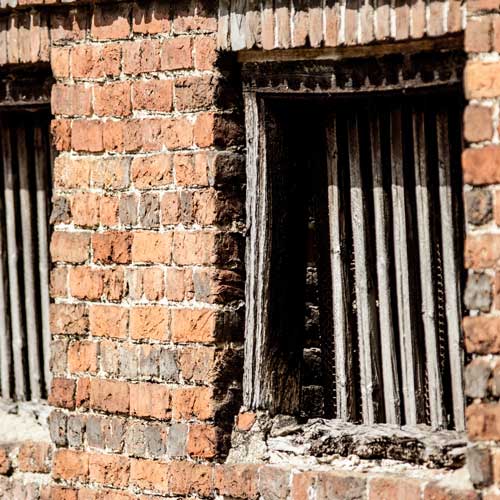 lower windows of the dovecote